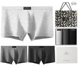 Solid Color 3 Pack Gift Box Set (Black+Dark Gray+Light Gray) 100% cotton High-Rebound Antibacterial