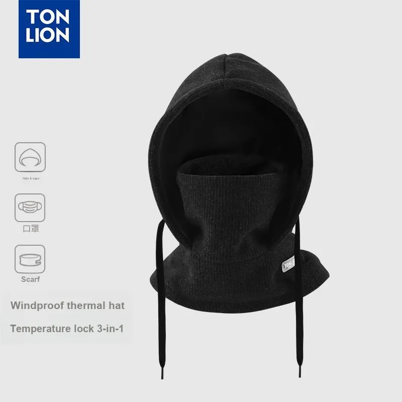 Tonlion Polyester Hats & Caps Unisex-5
