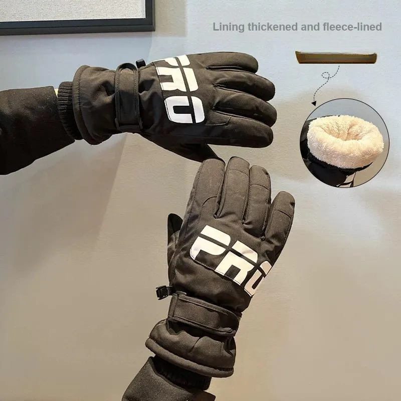 AS FISH Ski Gloves Anti Slip Wear Resistant Outdoor Gloves Unisex-4