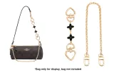 Black Four-Leaf Clover Extender Chain 15cm+Copper Decorative Chain 35cm[Pure Copper]