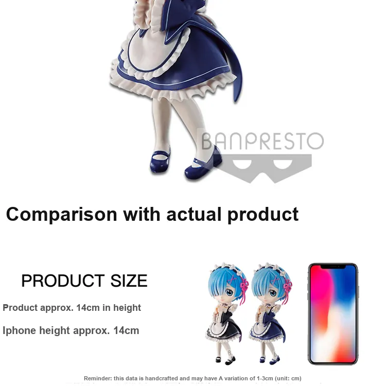 BANPRESTO Rem Glass Factory, Zero Starting Life In Another World Scale Figures 14cm-3