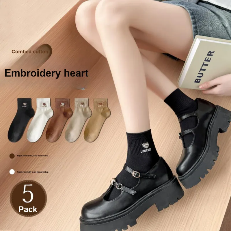 AUGUST Ankle Socks Women's 5 Pack-3