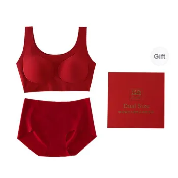 Sharefun Underwear Set Women's Lucky Red