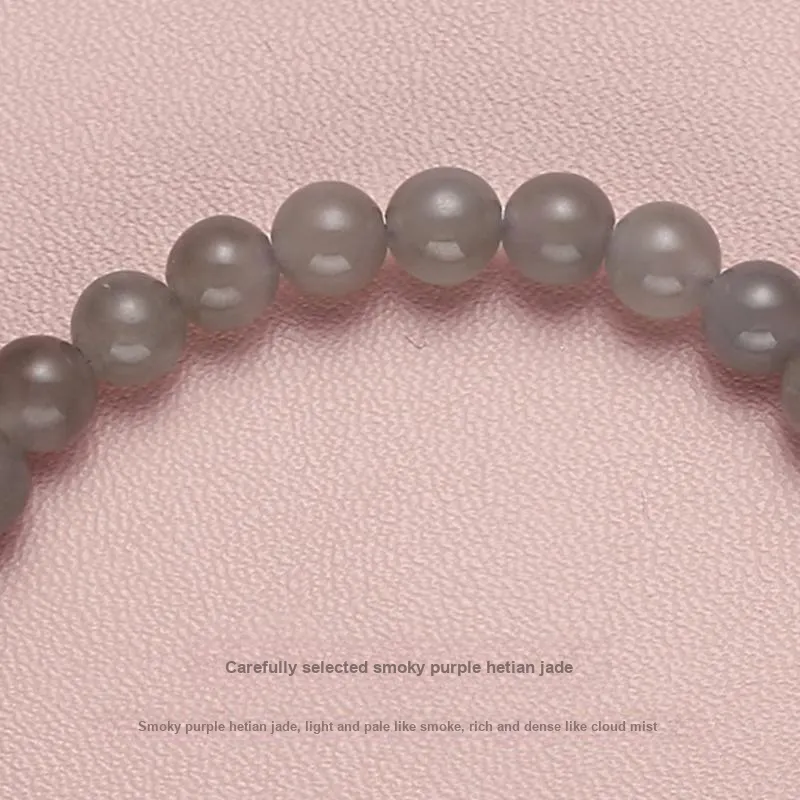 QIAOWUQIAONV Bracelets Smoky Purple Women's-2