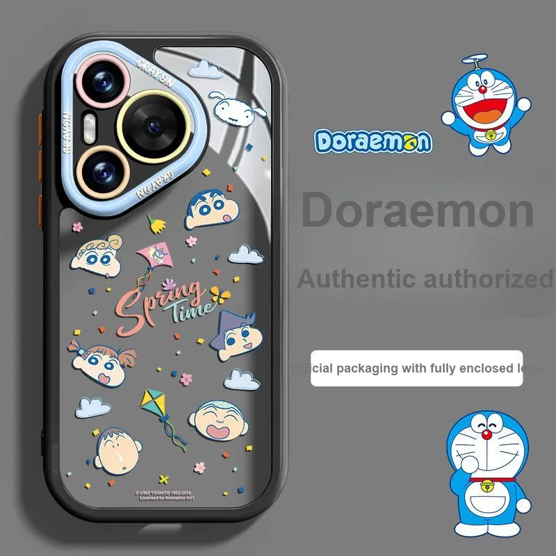 Pin Sai x SHINCHAN Silicone Material Phone Cases For Huawei Pura70Pro/70/Pura Cartoon Cute Style-2