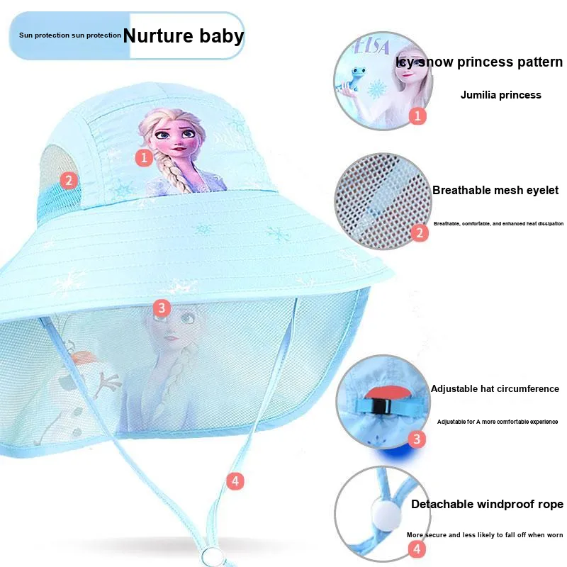 Disney Frozen Series Polyester Sun Hat Kids'-7