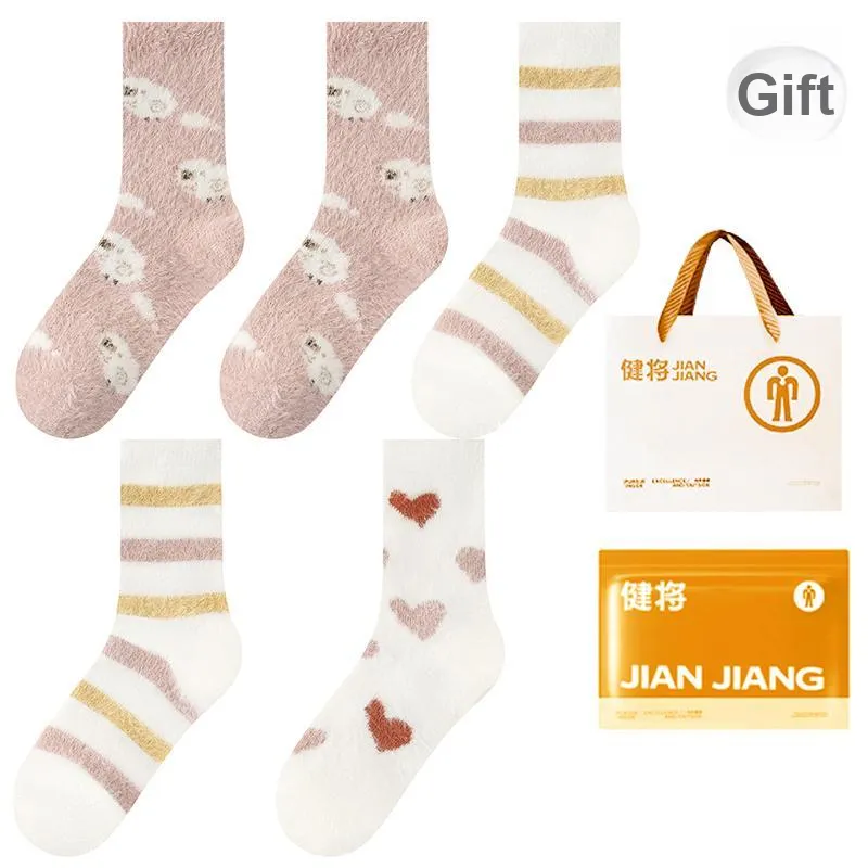 Master Mid Calf Socks Women's Shopping Bag 5 Pack-15
