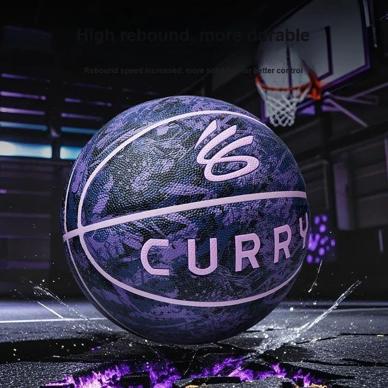 Under Armour CURRY 395 Pangu Collection PU Basketball Purple Collector's Level Size 7 Ball Training Competition Unisex-6