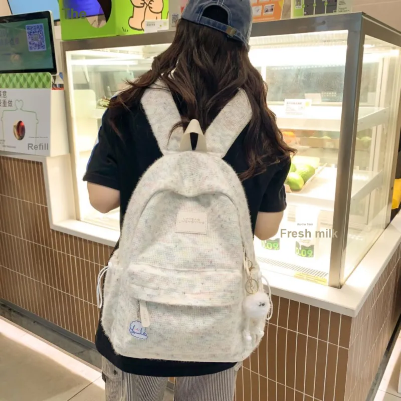 PAIBLOKS Nylon Backpack Regular Unisex Multicolor-4