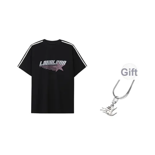 LAVA LAND Черная унисекс футболка