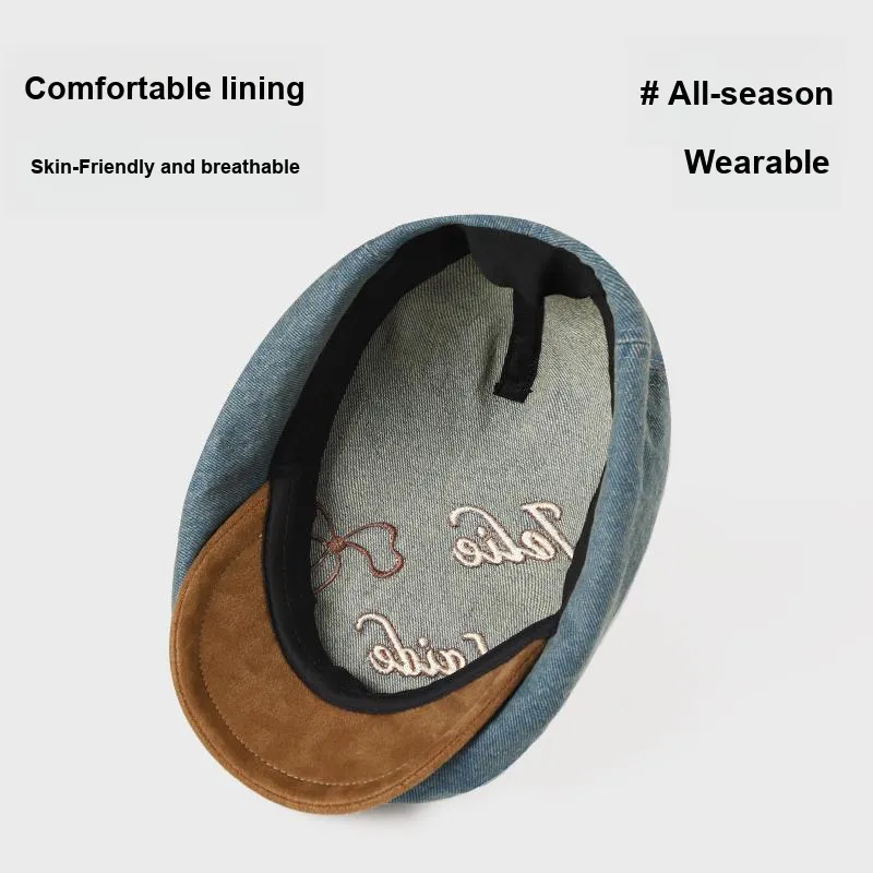 YUZHAOLIN Cotton Berets Women's-4