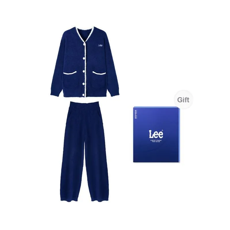 Lee Pajama Set Men's Gift Box Set Royal Blue-0