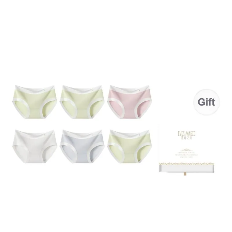 XIA.WA.ZHI.XIU Underpants Women's Shopping Bag 6 Pack-10