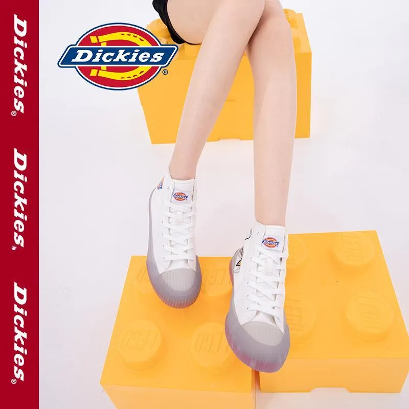 Dickies Canvas Shoes Women's High-Top White-6