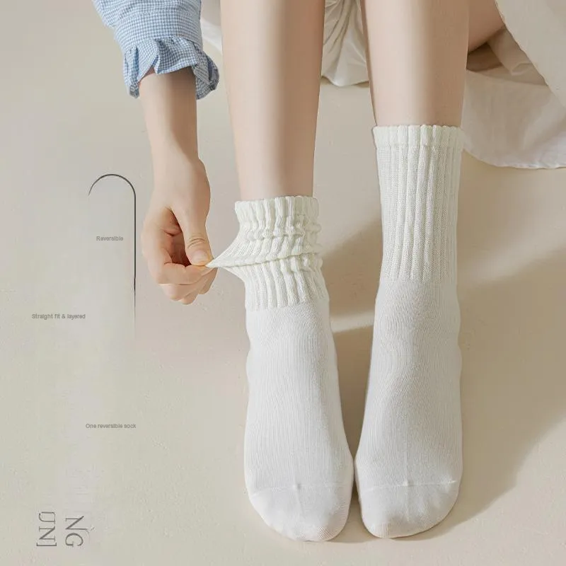 MIIOW Trend Party Series Mid Calf Socks Women's Shopping Bag 5 Pack-4