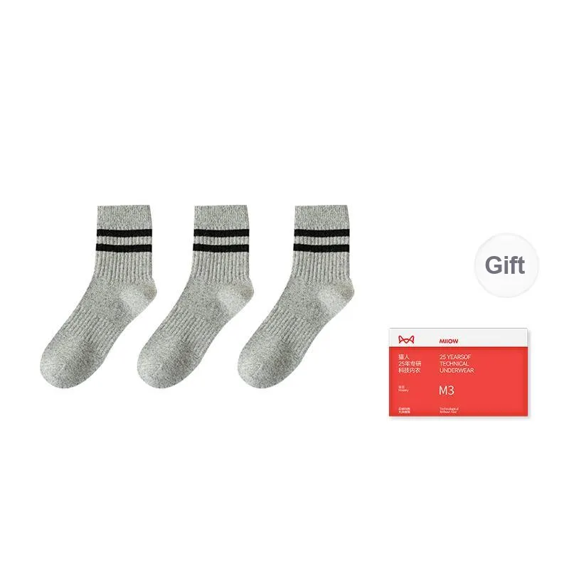 MIIOW Mid Calf Socks Women's 3 Pack-13