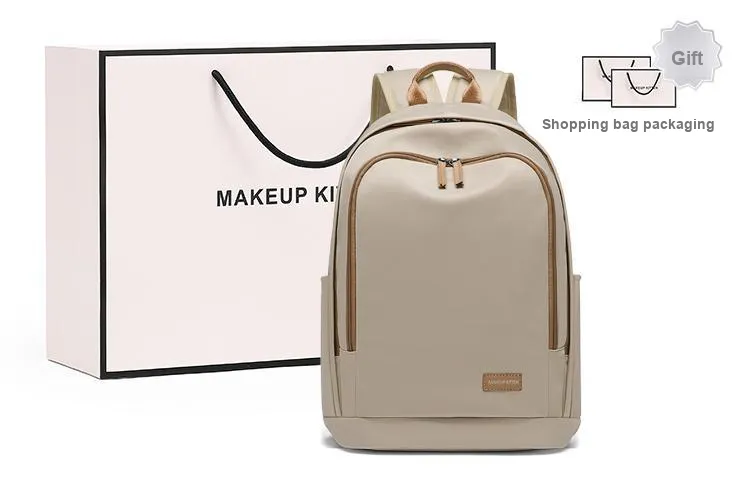 MAKEUP KITTEN Backpacks Apricot-0