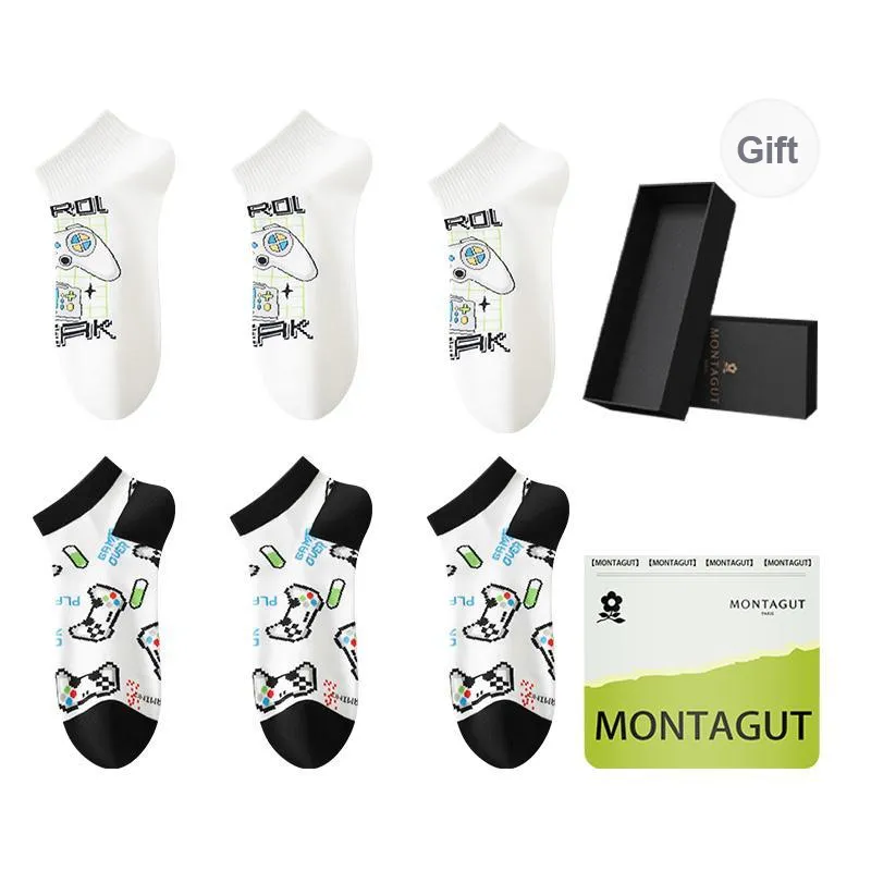 Montagut Ankle Socks Men's 6 Pairs Gift Box Packaged-20