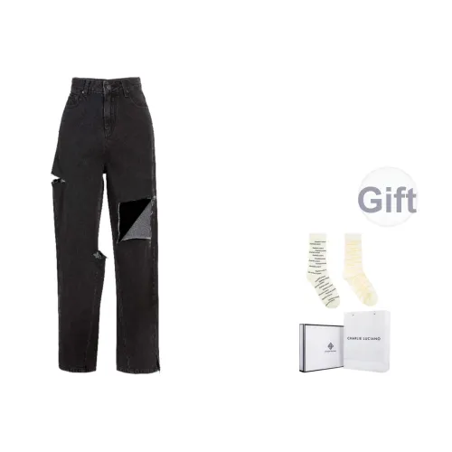 Charlie Luciano Джинсы Унисекс Черный