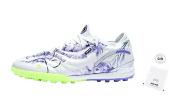 KELME Master 2.0 Soccer Shoes Unisex Low Top White Purple