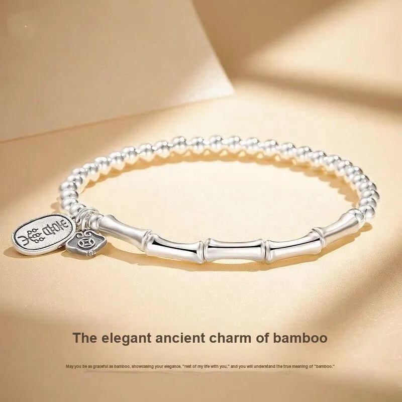 U state S 999 Fine Silver Pure Silver Bracelets Women's-1