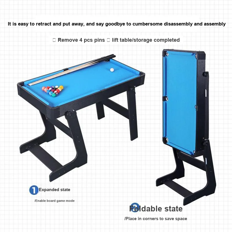 HUANGGUAN Foldable Pool Table Board Games-1