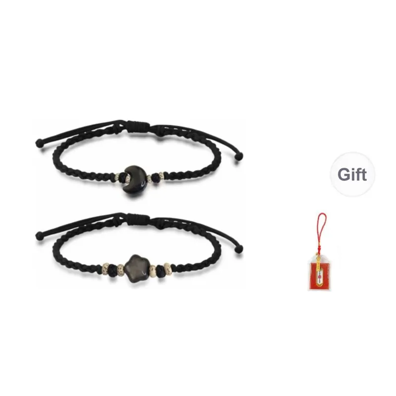 LUXLINE Obsidian Bracelets Unisex-0