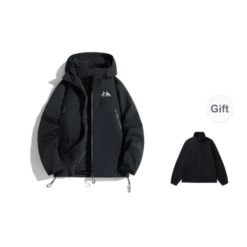 ROBINHOOD Water Resistant Windproof Breathable Warm Water Repellent Windbreaker Jacket Unisex-10