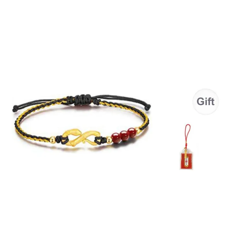 LUXLINE Reconstructed Cinnabar Bracelets Unisex-6