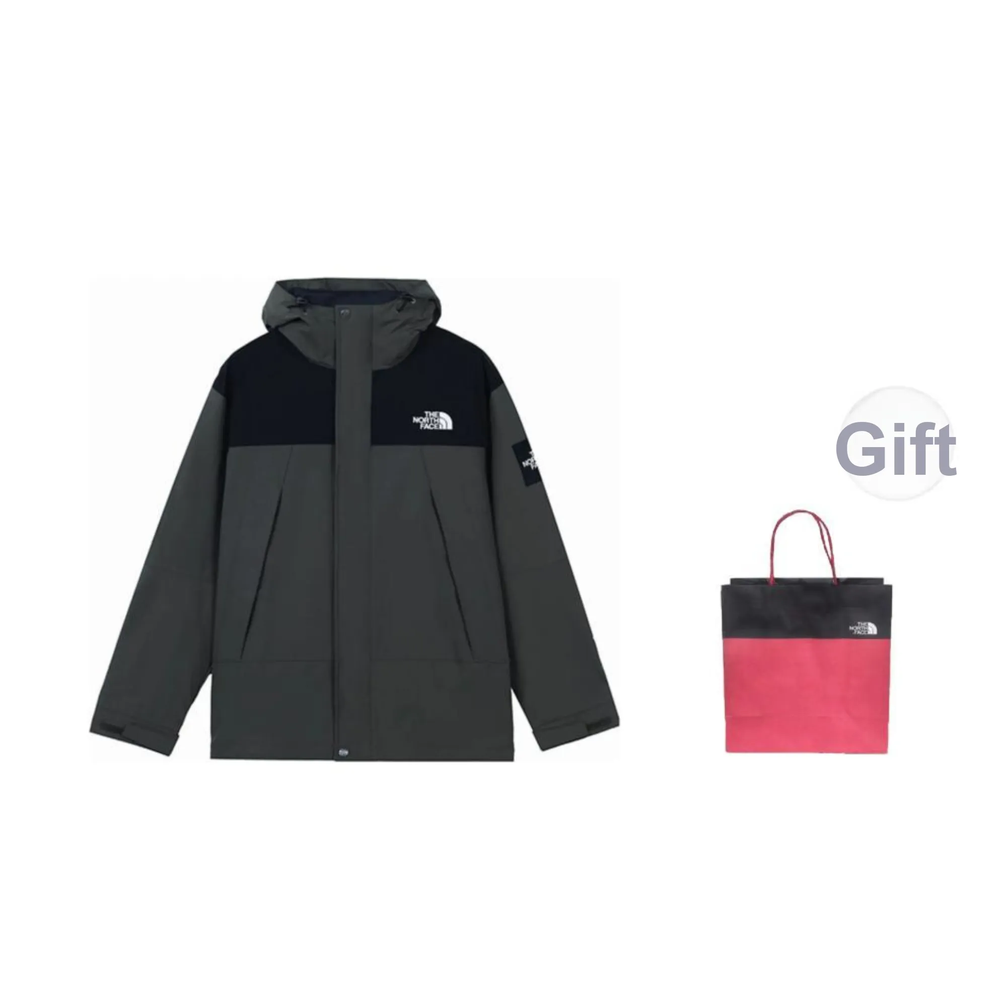 THE NORTH FACE The North Face SS23 Jacket Unisex Gray+Shopping Bag
