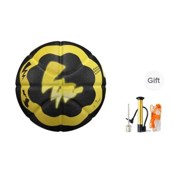 VEIDOORN x Pokemon Rubber Basketball Black Yellow Size 7 Ball Street Training Competition Unisex