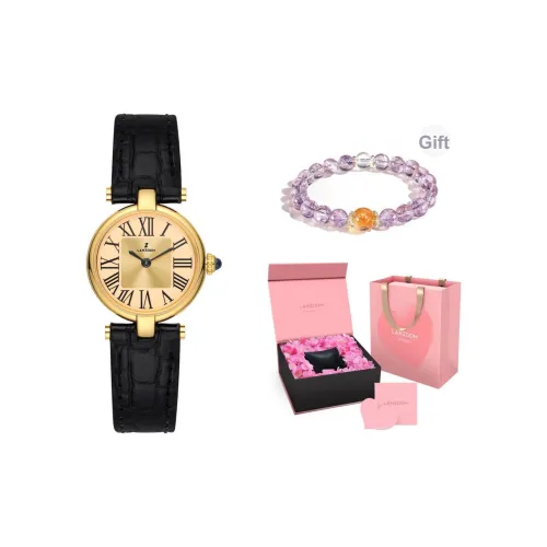 LANZOOM Кварцевый механизм женские часы 23 мм*23 мм*12 мм золото