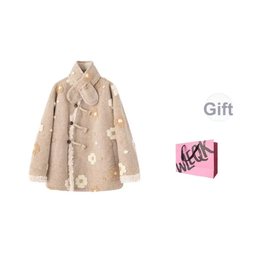 CTRTRC Бархат Feel Пальто Женское