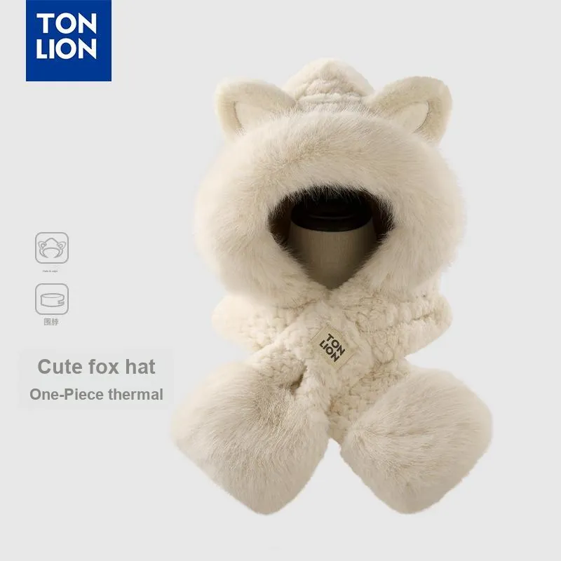Tonlion Polyester Beanies Women's-4