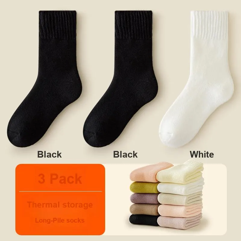 H YXIANG Mid Calf Socks Women's Combo Set-19