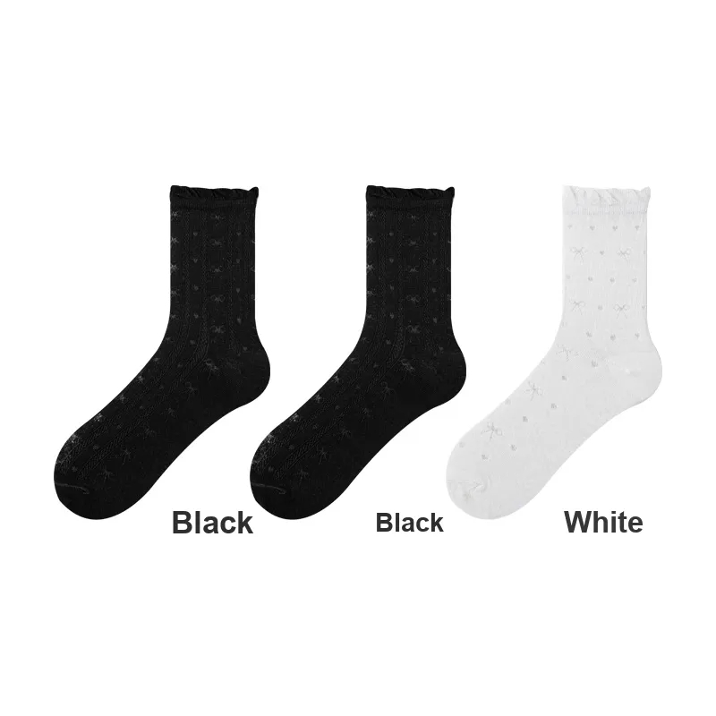 H YXIANG Mid Calf Socks Women's Combo Set-13