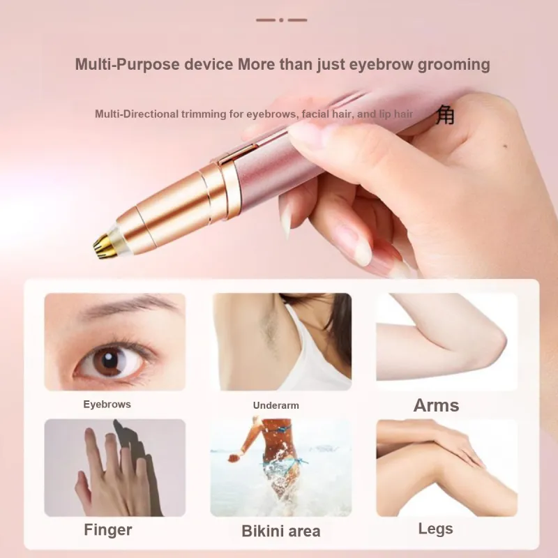 SHANGYELAMEILA Rechargeable Eyebrow Pencils Eyebrow Grooming Tool With Razor-6
