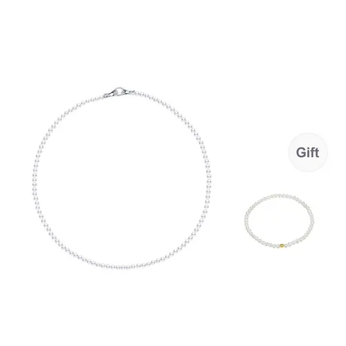 ANGEPERLE Freshwater Pearl Necklaces Women's