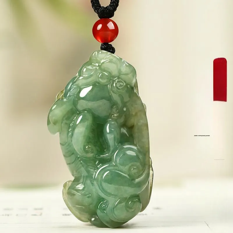 Phoenisess Glutinous Jade Jadeite Necklaces Unisex-1
