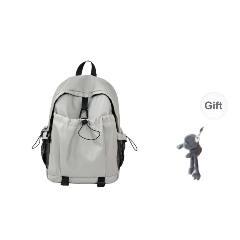 BRABOSTON Nylon Backpack Regular Unisex Gray/Black/Orange/Khaki-0