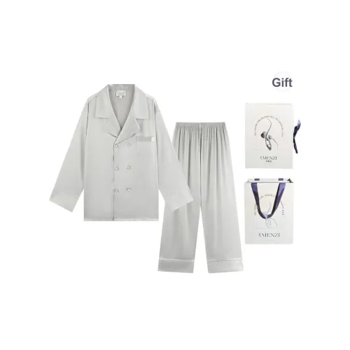  UMENZI Серебристо-серый Мужской Подарочный Набор Пижам