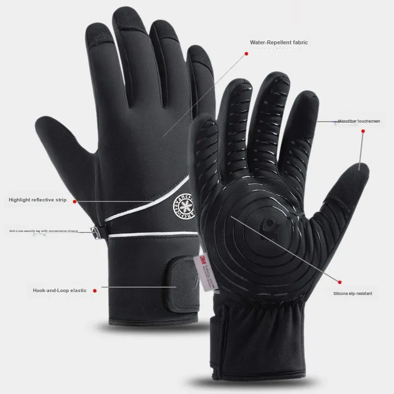 Yamaichi Maru Polyester Pongee Fabric Cotton Gloves Men's-1