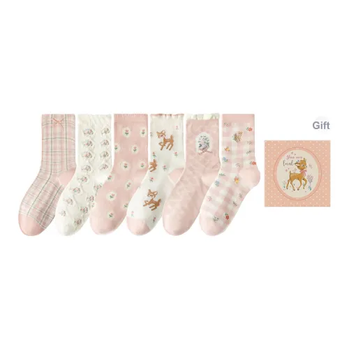 Caramella High Socks Women's Box of 6 Pairs Caramella Высокие носки Женские Коробка из 6 пар