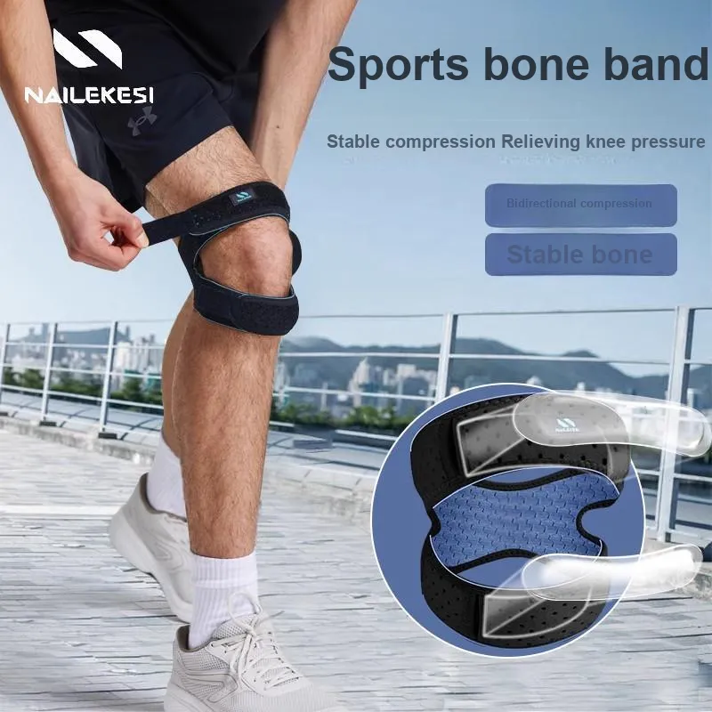 NAILEKESI Exercise And Fitness Double Loop Patella Bands 1 Pair Unisex Professional Protective-12
