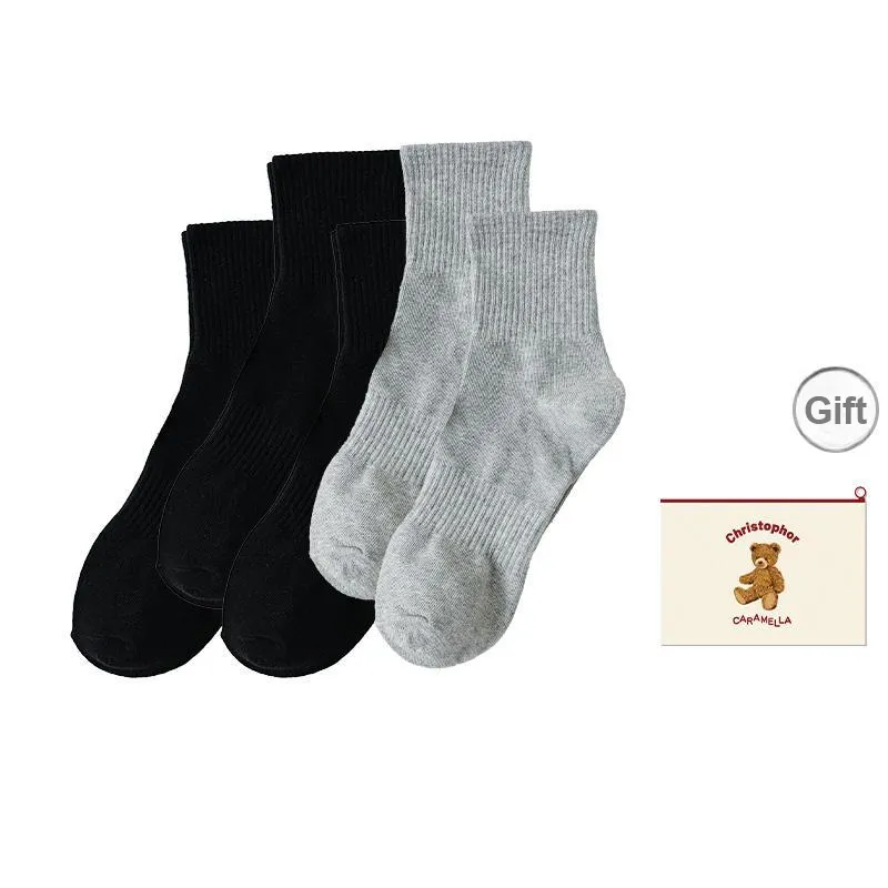 Caramella Mid Calf Socks Unisex Shopping Bag Combo Set-10