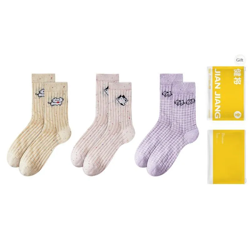 Master Mid Calf Socks Women's Shopping Bag 3 Pack-8
