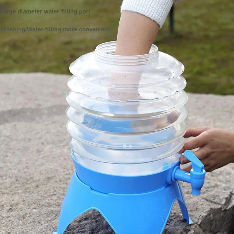 TANLU Outdoor Water Equipment Bucket 3.5L 5.5L 7.5L 9.5L Camping And Barbecue PP PE-2