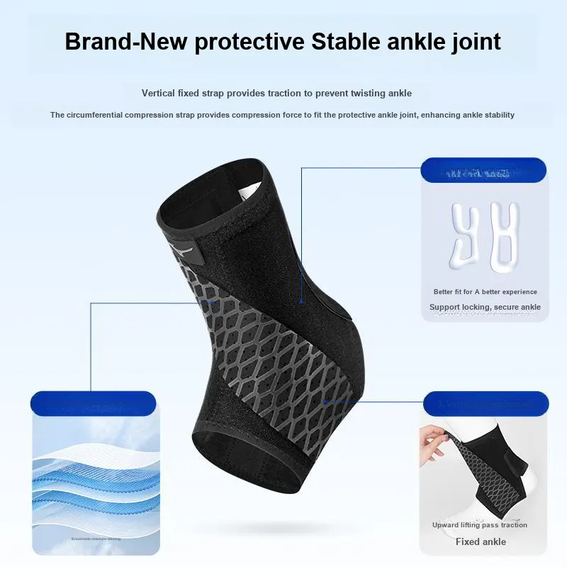 Mizuno Ankle Braces Everyday Exercise  Basketball Soccer Running Unisex Polyamide Elastane Polyester-1