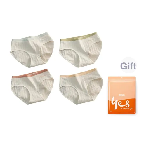 Удобные и освежающие трусики-бикини женские упаковка из 4 штук