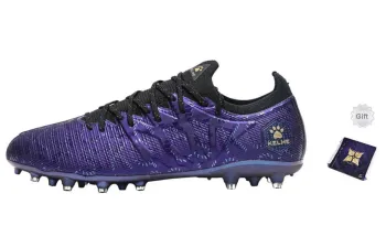 KELME Speed Electric 3.0 MG Rubber Short Studs Anti Slip Wear Resistant Soccer Shoes Unisex Dark Purple